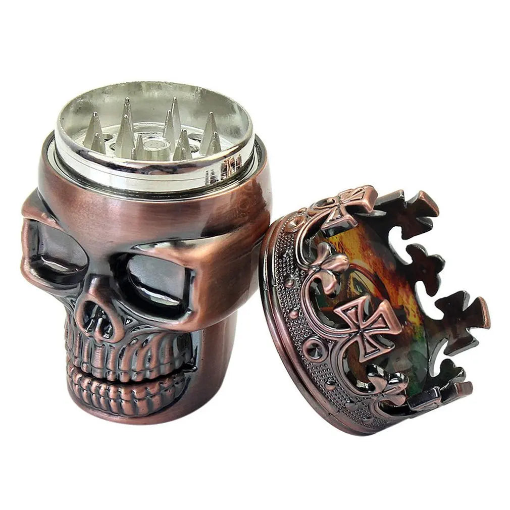 Skull Head Shape Grinder Small Size 3 Layers