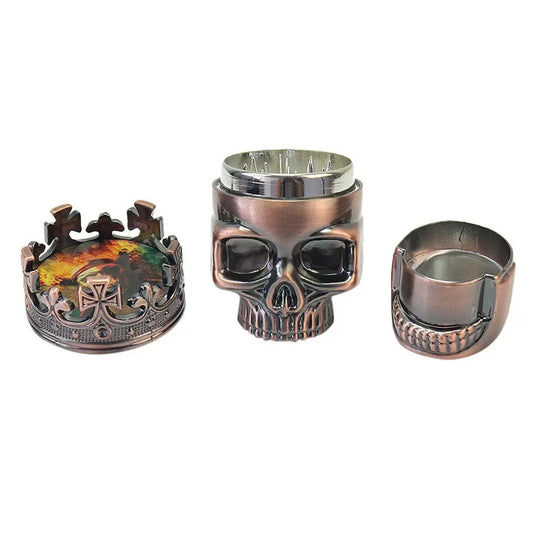 Skull Head Shape Grinder Small Size 3 Layers